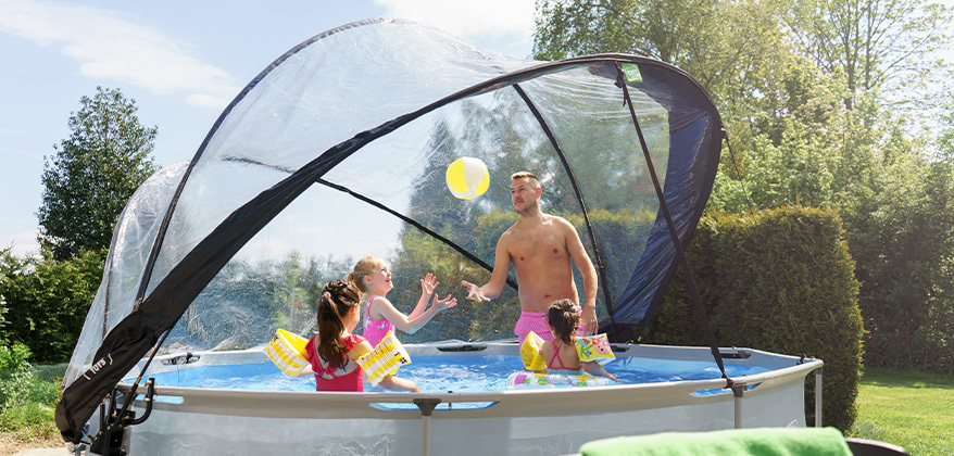 Agua de piscina limpia durante más tiempo