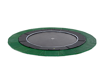 Ground level trampoline