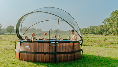 How do you maintain your swimming pool during peak season?