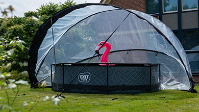 What size EXIT pool dome fits over my pool?