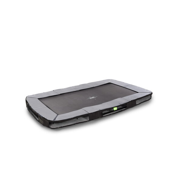 Cama elástica EXIT Elegant deportiva enterrada 214x366cm, color negro