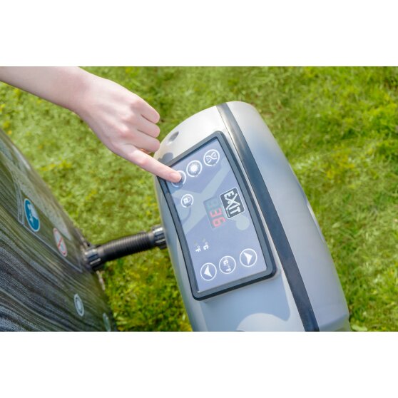 EXIT Wood Deluxe spa ø204x65cm - dark grey