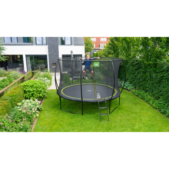 Cama elástica EXIT Silhouette ø244cm, color negro