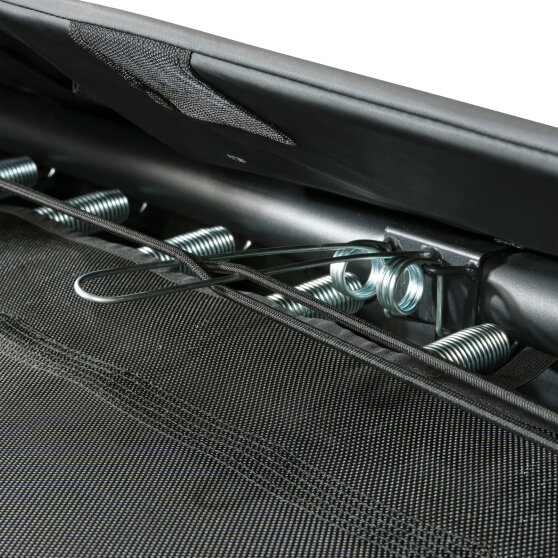 Cama elástica deportiva a nivel del suelo EXIT InTerra 244x366cm, color negro