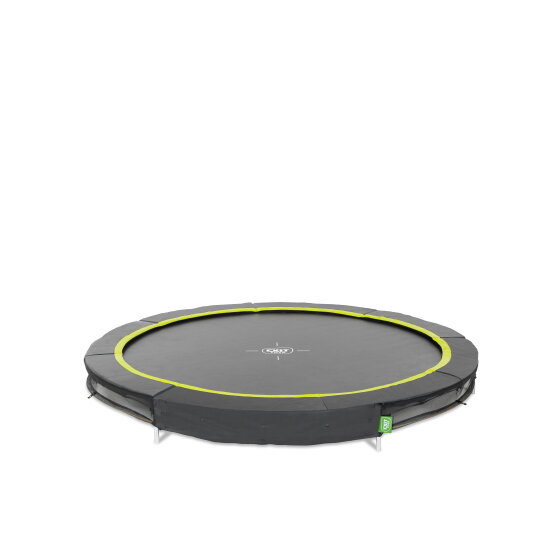 Cama elástica enterrada deportiva EXIT Silhouette ø244cm, color negro