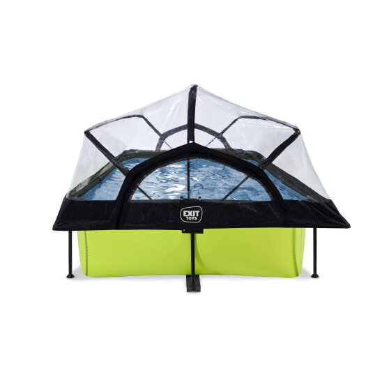 Piscina EXIT Lime 300x200x65cm con bomba de depuraci&oacute;n y c&uacute;pula, color verde