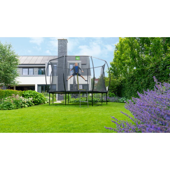 Cama elástica EXIT Silhouette ø366cm, color negro