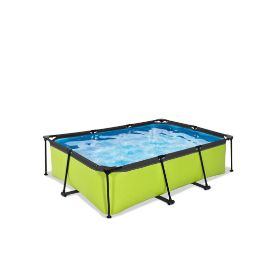 Piscina EXIT Lime 220x150x65cm con bomba de depuración, color verde