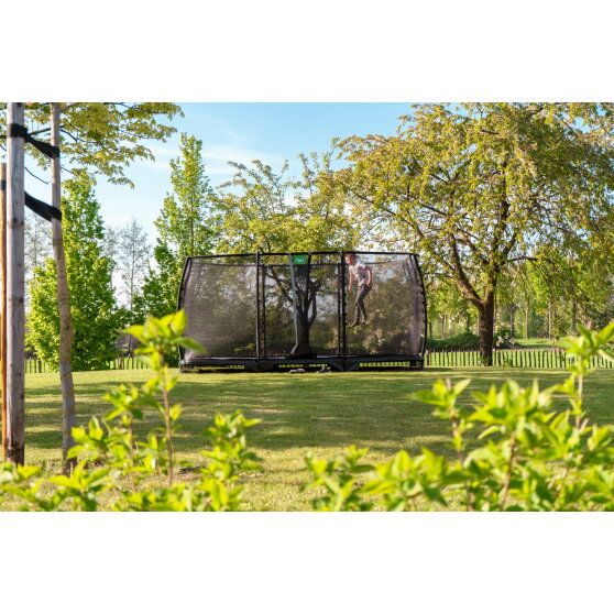 Cama el&aacute;stica enterrada EXIT Allure Classic 244x427cm, color verde