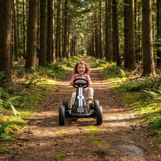 EXIT Foxy kart para ni&ntilde;os negro | kart de pedales a partir de 2 a&ntilde;os