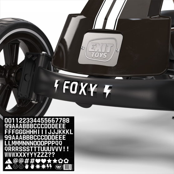 EXIT Foxy kart para ni&ntilde;os negro | kart de pedales a partir de 2 a&ntilde;os