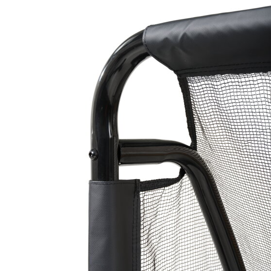 Portería de fútbol de acero EXIT Maestro 180x120cm, color negro