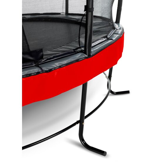 EXIT Elegant Premium trampoline ø427cm with Deluxe safetynet - red