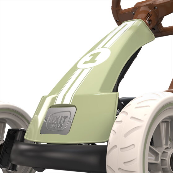 EXIT Foxy kart con remolque para niños verde | a partir de 2 años