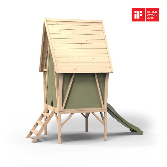 Casita infantil Yuki 300 con tobog&aacute;n de EXIT Toys