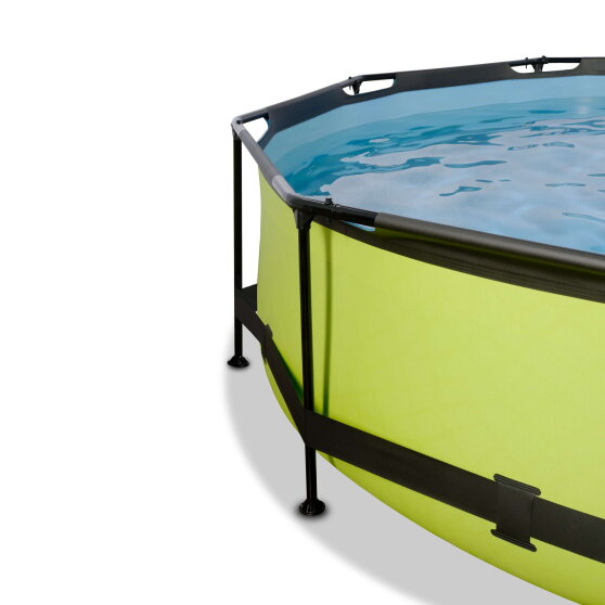Piscina EXIT Lime ø360x76cm con bomba de depuración, color verde