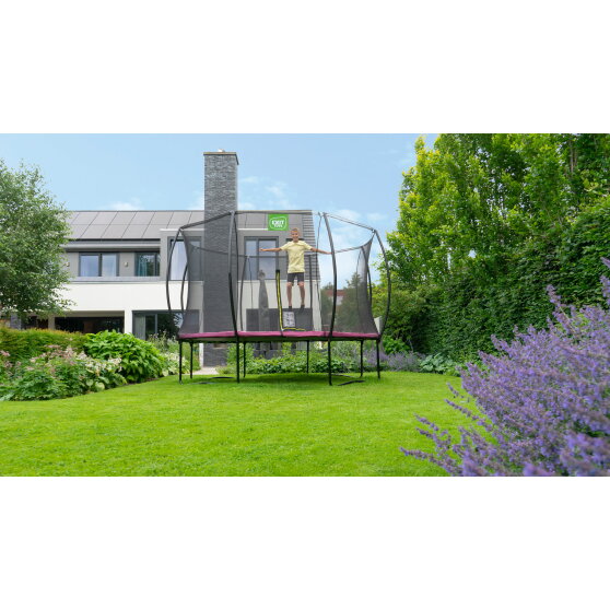 Cama elástica EXIT Silhouette ø366cm, color rosa