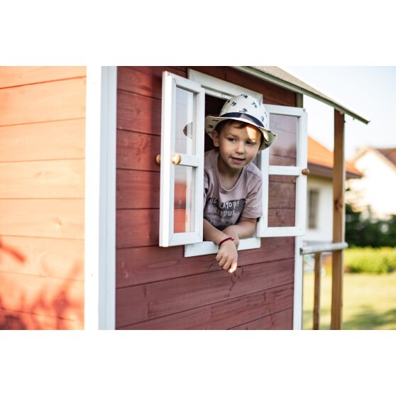 EXIT Loft 500 wooden playhouse - red