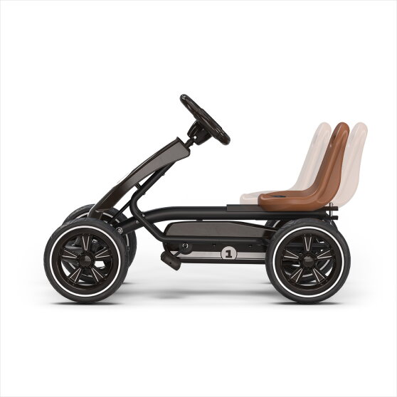 EXIT Foxy kart para niños negro | kart de pedales a partir de 2 años