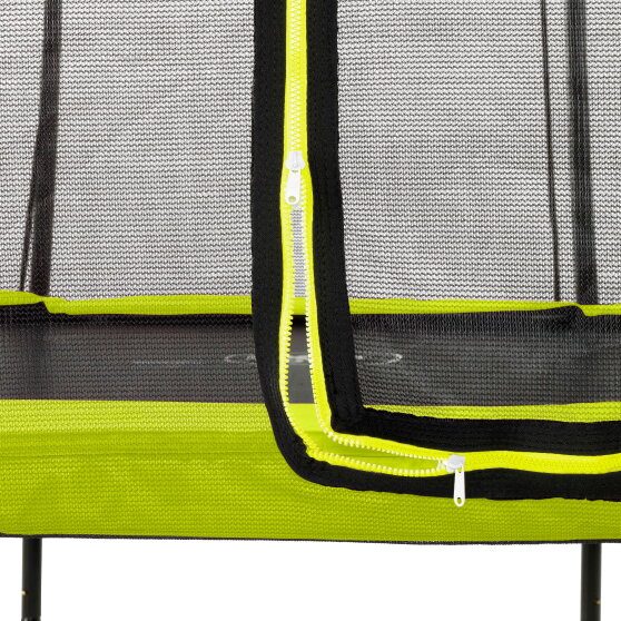 Cama elástica EXIT Silhouette ø427cm, color verde + kit de accesorios gratis