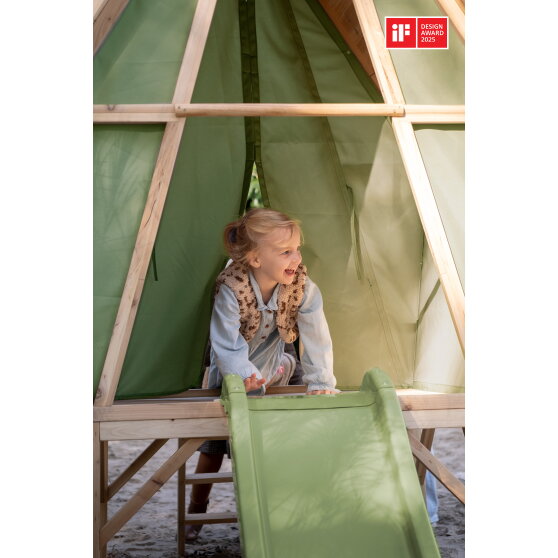 Casita infantil Yuki 300 con tobog&aacute;n de EXIT Toys