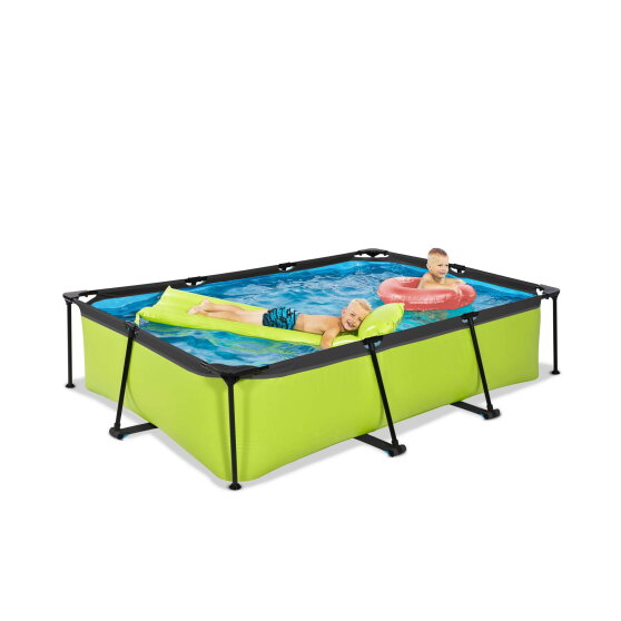 Piscina EXIT Lime 300x200x65cm con bomba de depuración, color verde