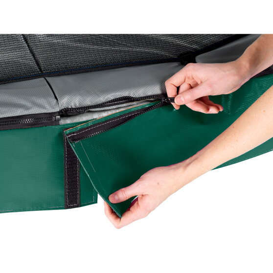 Cama elástica EXIT Elegant Premium conjunto completo 214x366cm, color verde