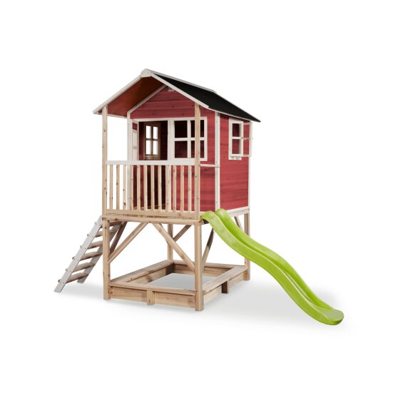 EXIT Loft 500 wooden playhouse - red