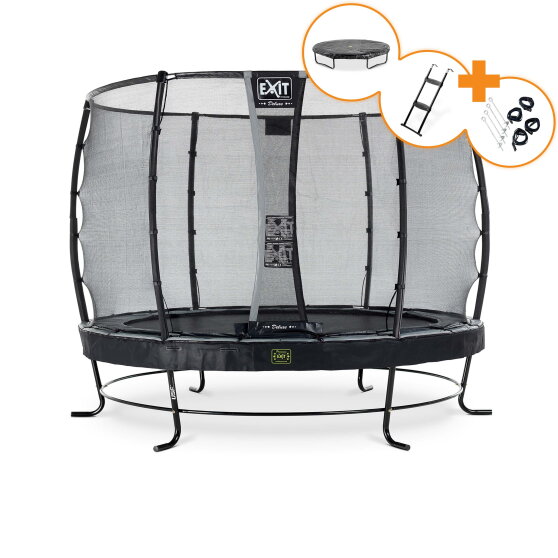 Cama elástica EXIT Elegant Premium conjunto completo ø305cm, color negro