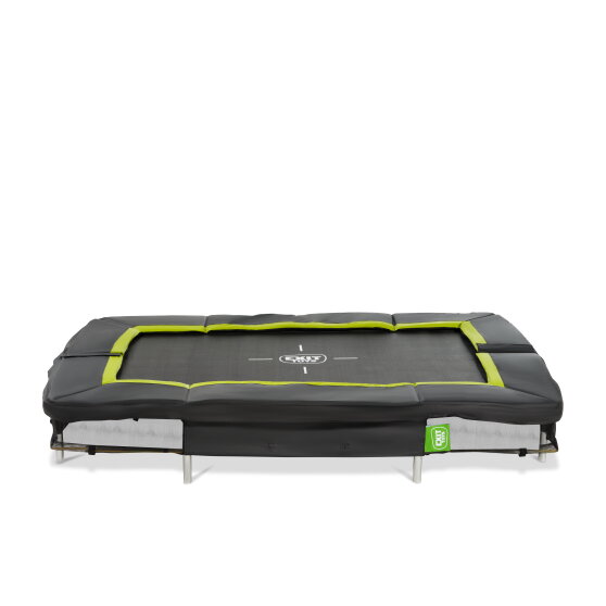 Cama elástica enterrada deportiva EXIT Silhouette 153x214cm, color negro