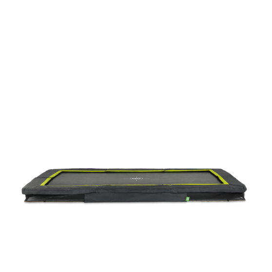 Cama elástica enterrada deportiva EXIT Silhouette 244x366cm, color negro