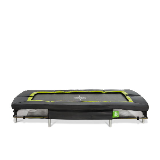 Cama elástica enterrada deportiva EXIT Silhouette 153x214cm, color negro