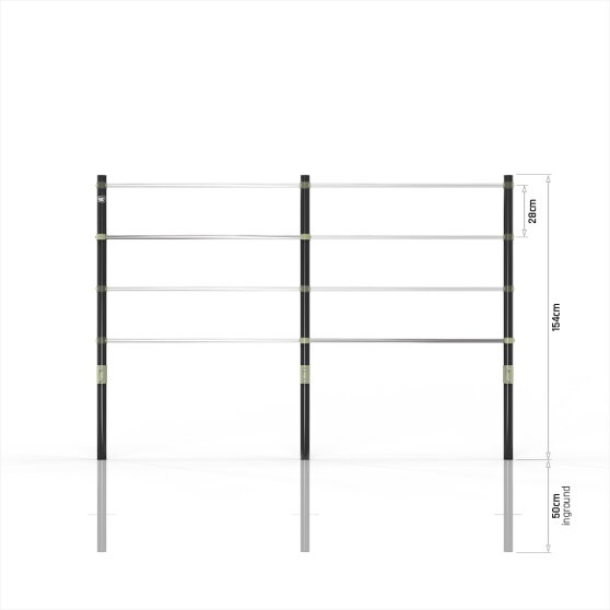 Barra de gimnasia doble EXIT Ivy