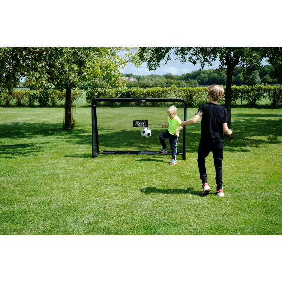 Portería de fútbol de acero EXIT Maestro 180x120cm, color negro