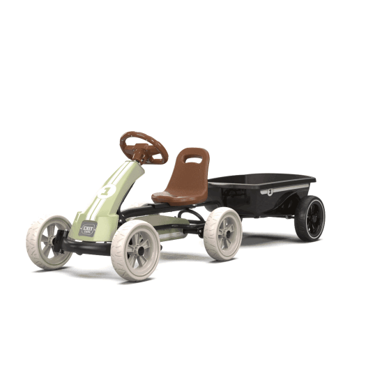 EXIT Foxy kart con remolque para ni&ntilde;os verde | a partir de 2 a&ntilde;os