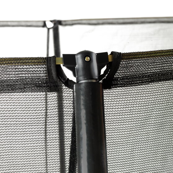 Cama elástica enterrada EXIT Silhouette ø183cm con red de seguridad, color verde
