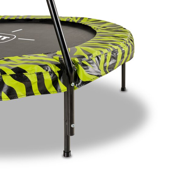 EXIT Tiggy Junior trampoline with bar ø140cm - black/green