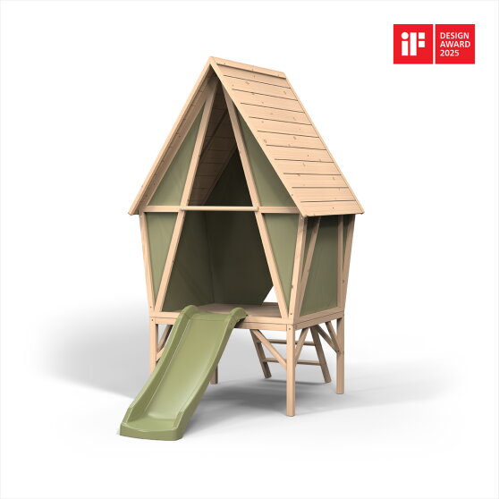Casita infantil Yuki 300 con tobog&aacute;n de EXIT Toys