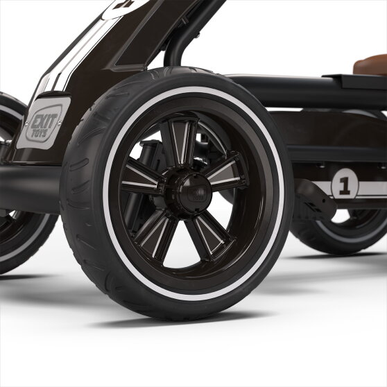 EXIT Foxy kart para niños negro | kart de pedales a partir de 2 años