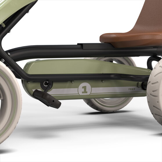 EXIT Foxy kart con remolque para niños verde | a partir de 2 años