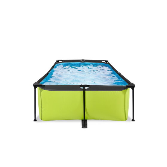 Piscina EXIT Lime 220x150x65cm con bomba de depuración, color verde