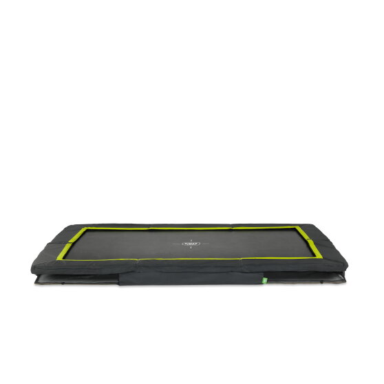 Cama elástica enterrada deportiva EXIT Silhouette 244x366cm, color negro