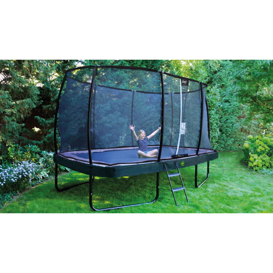 Cama elástica EXIT Elegant Premium conjunto completo 244x427cm, color negro
