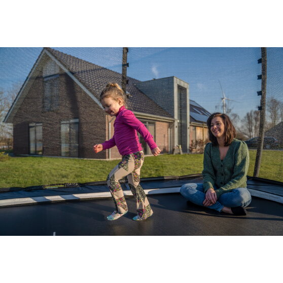 Cama elástica EXIT Allure Premium 244x427cm, color verde