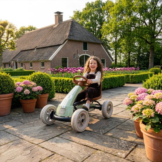 EXIT Foxy kart para ni&ntilde;os verde | kart de pedales a partir de 2 a&ntilde;os