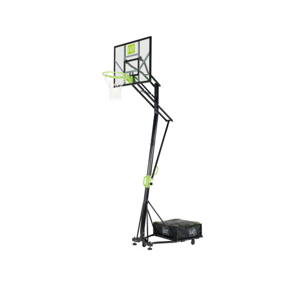 Tablero de baloncesto portátil con ruedas EXIT Galaxy, color verde/negro