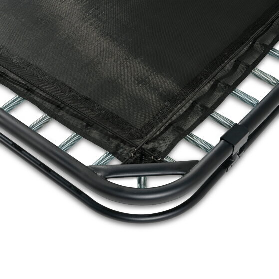 Cama el&aacute;stica deportiva a nivel del suelo EXIT InTerra 214x305cm, color negro