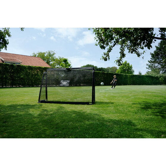 Portería de fútbol de acero EXIT Maestro 180x120cm, color negro