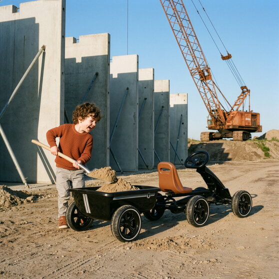 Remolque EXIT Foxy kart &ndash; negro