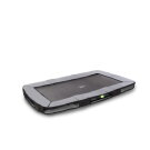 Cama elástica EXIT Elegant deportiva enterrada 214x366cm, color negro